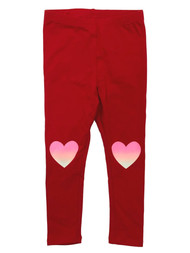 Infant & Toddler Girls Red Heart Leggings Valentines Day Stretch Pants