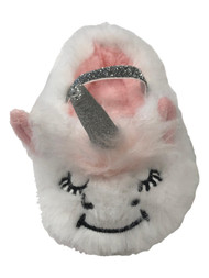 Infant Girls Plush White Unicorn Slippers House Shoes