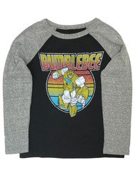 Transformers Boys Black & Gray Bumblebee Long Sleeve T-Shirt Tee Shirt