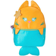 Meowgical Purrmaid Faux Leather 16" Backpack Mermaid with Sequins School Bag