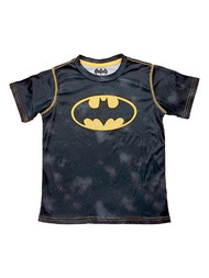 DC Boys Black Polka Dot Batman Bat Symbol Superhero Tee Shirt  T-Shirt