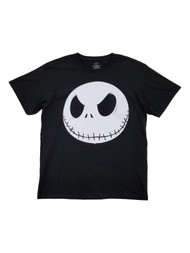 Disney Mens Black The Nightmare Before Christmas Jack Skellington T-Shirt
