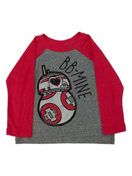 Star Wars Infant & Toddler Boys BB-Mine BB-8 Valentines Long Sleeve Shirt