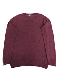 Mens Burgundy Pattern Design Dress Knit Sweater