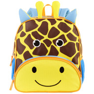 Bright Yellow & Brown Toddler Giraffe Critter Backpack, 12 inch Bag