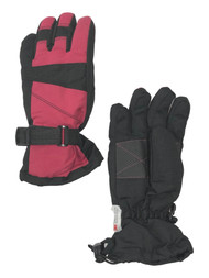 Girls Pink & Black Thinsulate Ski & Snow Winter Gloves