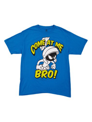 Looney Tunes Mens Blue Marvin Martian Come At Me Bro T-Shirt Medium