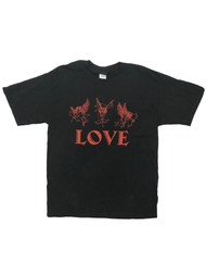 Mens Black Cupid Arrow Love Valentines Day T-Shirt Tee Shirt