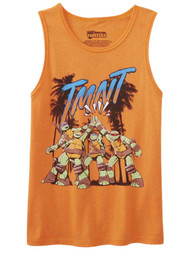 Teenage Mutant Ninja Turtles Boys Orange High Five Tank Top Sleeveless Shirt XL