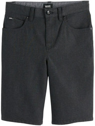 Boys Vans Off The Wall Black Stretchy Twill Shorts 12