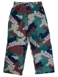 Duck Dynasty Boys Green Camo Print Fleece Pajama PJ Sleepwear Pants