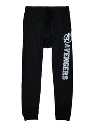 Marvel Mens Black Avengers Jogger Style Sleep Pants Pajama Bottoms
