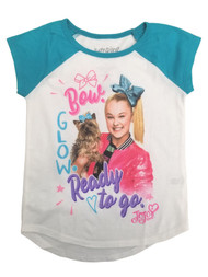 Jojo Siwa Girls Short Sleeve Bow Glow Ready To Go T-Shirt Tee Shirt