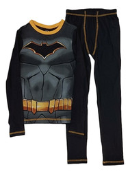 DC Boys Black Batman Superhero Thermal Underwear Long Johns
