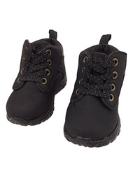 Infant Baby Boys Black Lightweight Slip-On Boots Booties Baby Kids Shoes