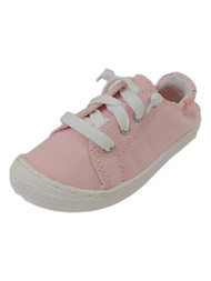 Toddler Girls Pink Canvas Sneakers Sparkle Tennis Shoes Casual Fashion