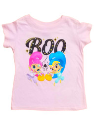Shimmer & Shine Toddler Girls Pink Halloween Genie Tee T-Shirt Shirt 3T