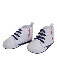 Carters Infant Boys White Baseball Sneaker Crib Shoe Baby Shoes
