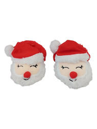 Infant & Toddler Boys Fuzzy Santa Christmas Baby Slippers House Shoes