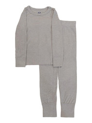Fruit Of The Loom Boys Light Gray Thermal Beyond Soft Underwear Long Johns