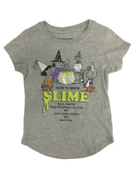 Peanuts Girls How To Brew Slime Gray Snoopy Halloween Short Sleeve Shirt