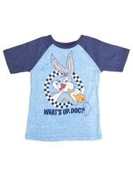 Bugs Bunny Boys Blue Short Sleeve Rabbit T-Shirt Tee Shirt
