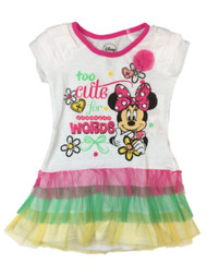 Disney Girls Ruffled Minni Mouse Tutu Dress Too Cute For Words 5