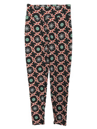 Junior Womens Christmas Candy Cane Faux Fur Lined Holiday Leggings