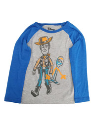 Disney Toy Story Toddler Boys Long Sleeve Woody & Forky T-Shirt Tee Shirt
