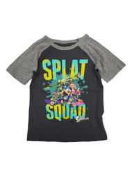 Splatoon Boys Gray Short Sleeve Splat Squad Gamer Tee Shirt T-Shirt