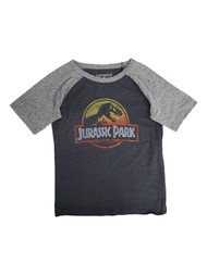 Jurassic Park Boys Gray Short Sleeve T-Rex Dinosaur Tee Shirt T-Shirt
