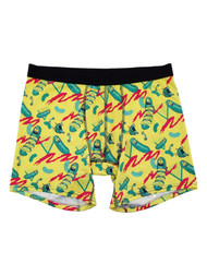 Rick & Morty Mens Yellow Pickle Rick Underwear Boxer Briefs 2XL