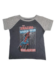 Amazing Spider-Man Toddler Boys 2-Tone Gray Short Sleeve T-Shirt Tee Shirt