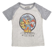 Paw Patrol Toddler Boys Short Sleeve Gray Chase Adventure T-Shirt Tee Shirt