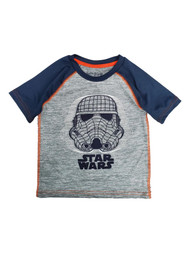Star Wars Boys Gray Short Sleeve Polyester Storm Trooper Tee Shirt T-Shirt
