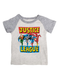 Justice League Toddler Boys Short Sleeve Gray Batman T-Shirt Tee Shirt