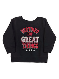 Infant Boys Black Destined For Great Things Sweatshirt Top Shirt