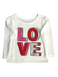 Infant & Toddler Girls Red & Pink Love Valentines Day T-Shirt Tee Shirt