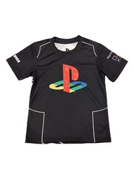 Boys Black PlayStation Game Over Play Station Athletic T-Shirt Tee Shirt