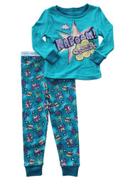 Infant & Toddler Girls Kaboom Glitter Sparkle Cotton 2 Pc Pajama PJ Set