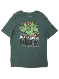The Incredible Hulk Boys Green Short Sleeve Superhero Tee Shirt T-Shirt