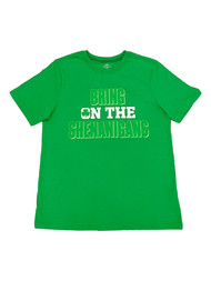 Boys Green Bring On The Shenanigans T-Shirt St.Patricks Day Tee Shirt