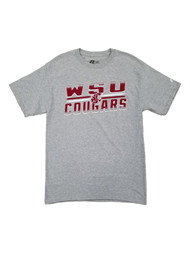 WSU Cougars Mens Heather Gray Washington State Cougars T-Shirt Medium