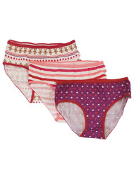 Cat& Jack Girls Briefs Print Panties Underwear 3 Count Pack 100% Cotton