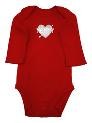 Carters Infant Girls Red Mommy Forever Valentines Day Heart Bodysuit