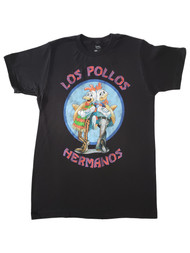 Womens Breaking Bad Black Los Pollos Hermanos Cotton T-Shirt Tee Shirt