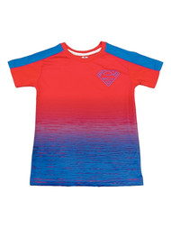 DC Boys Superman Red Fade Athletic T-Shirt Superhero Tee Shirt XS (4-5)