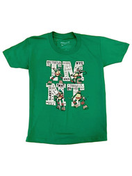 Boys Green Teenage Mutant Ninja Turtles T-Shirt Superhero Word Tee Shirt M 6