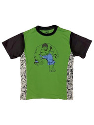 Marvel Comics Boys Black & Green Hulk T-Shirt Superhero Tee Shirt M