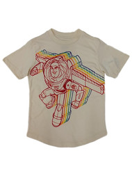 Disney Boys Cream Toy Story Buzz Lightyear T-Shirt Tee Shirt Small
